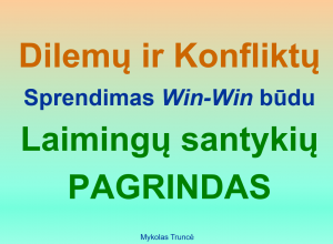 Savarankiško mokymosi spręsti dilemas ir konfliktus įrankis