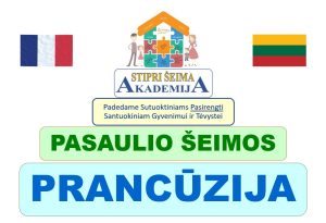 Projektas Pasaulio šeimos - Prancūzija. Parengė - Mykolas Truncė, Porų psichologas, konsultantas, lektorius, Šeimų išsaugojimo ekspertas
